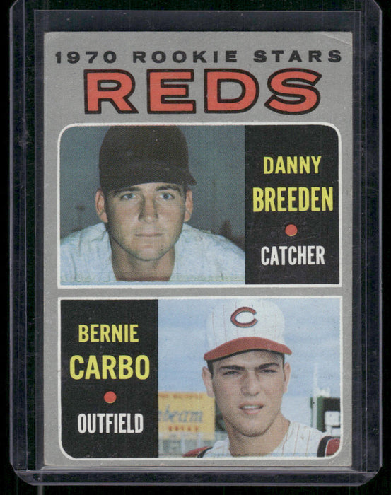 1970 Topps #36 Reds 1970 Rookie Stars (Danny Breeden / Bernie Carbo)