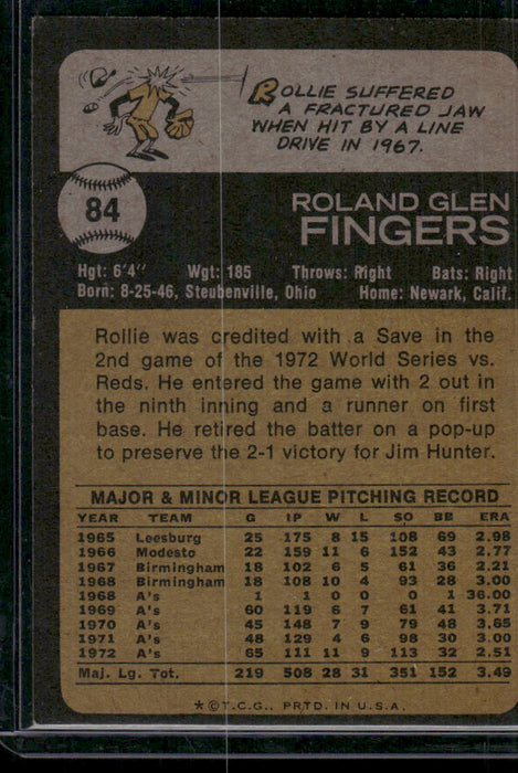 1973 Topps #84 Rollie Fingers