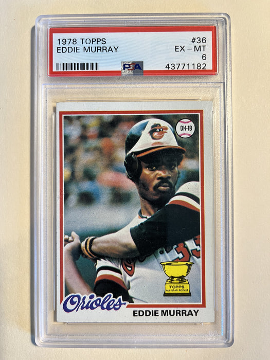 1978 Topps #36 Eddie Murray PSA 6