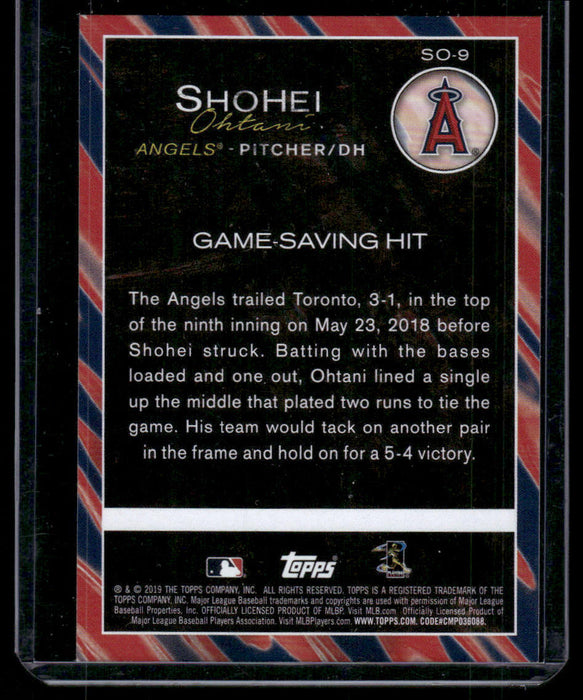 2019 Topps Update #SO-9 Shohei Ohtani Shohei Ohtani Highlights