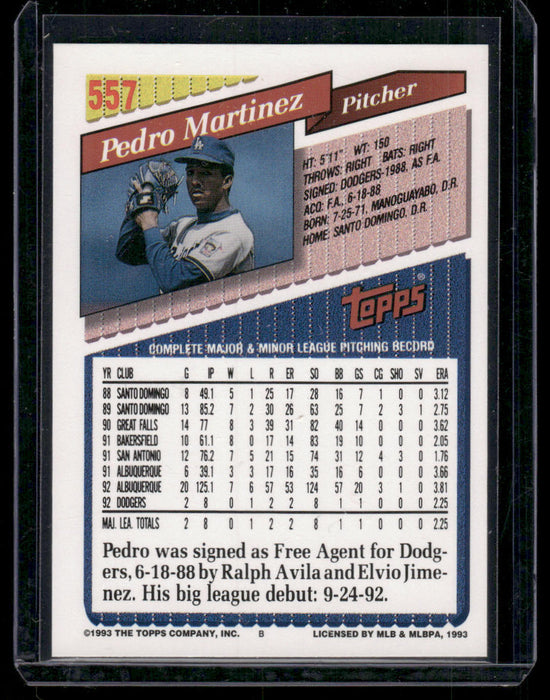 1993 Topps #557 Pedro Martinez