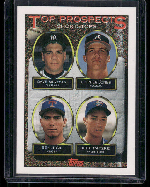 1993 Topps #529 Dave Silvestri / Chipper Jones / Benji Gil / Jeff Patzke