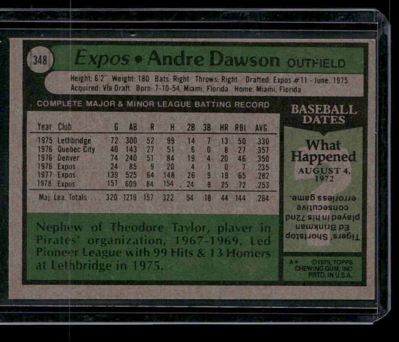 1979 Topps #348 Andre Dawson