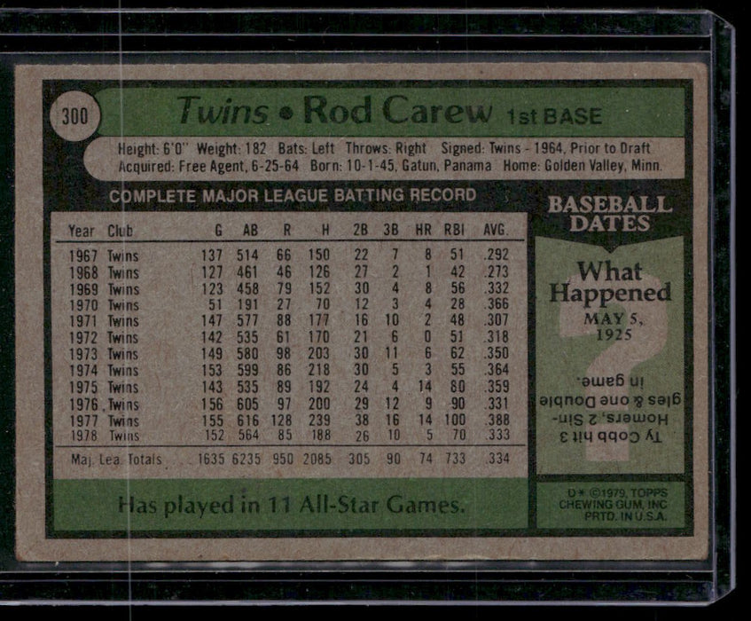 1979 Topps #300 Rod Carew