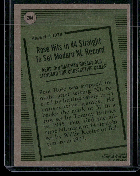 1979 Topps #204 Pete Rose