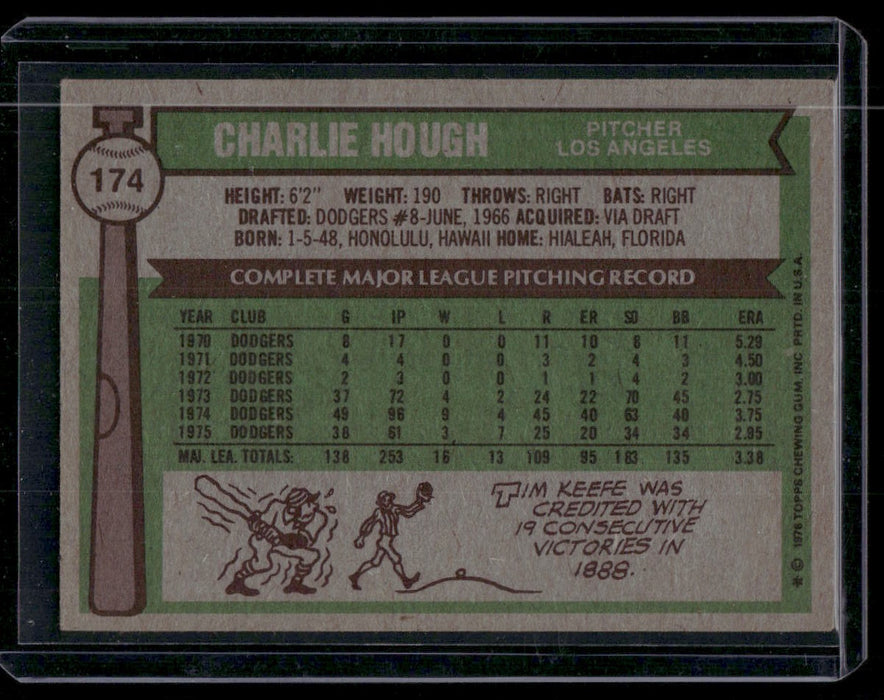 1976 Topps #174 Charlie Hough