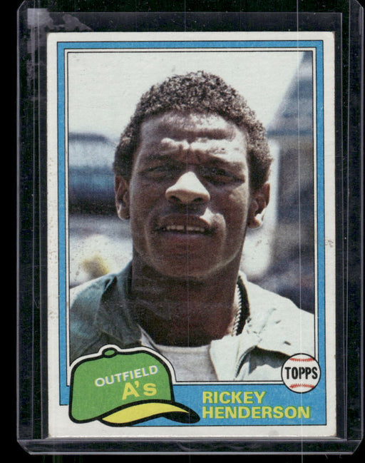 1981 Topps #261 Rickey Henderson