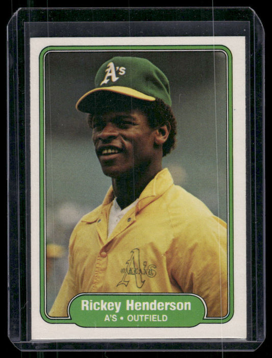 1982 Fleer #92 Rickey Henderson