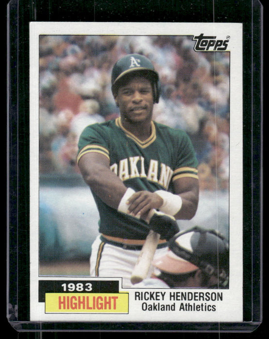 1984 Topps #2 Rickey Henderson