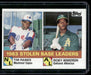 1984 Topps #134 1983 Stolen Base Leaders (Tim Raines / Rickey Henderson)