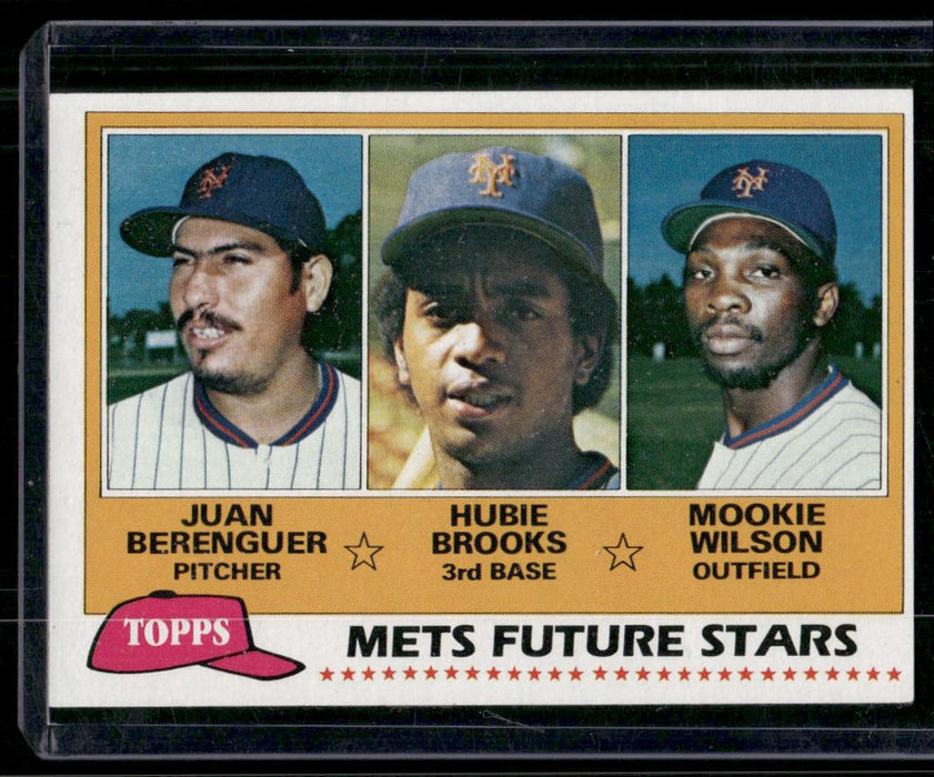 1981 Topps #259 Mets Future Stars (Berenguer / Brooks / Wilson)