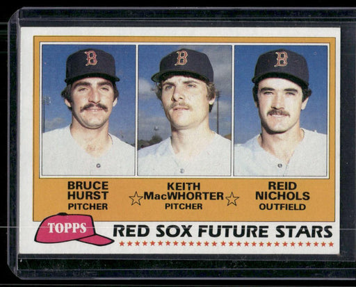 1981 Topps #689 Red Sox Future Stars (Hurst / MacWhorter / Nichols)