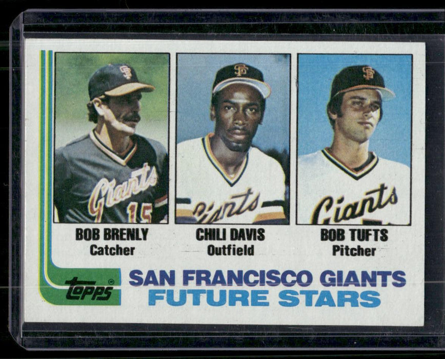 1982 Topps #171 Giants Future Stars (Bob Brenly / Chili Davis / Bob Tufts)