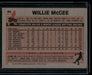 1983 Topps #49 Willie McGee