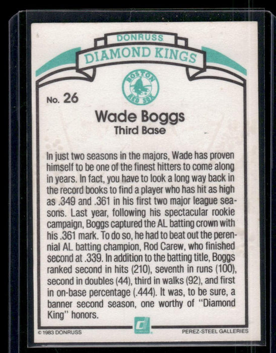 1984 Donruss #26a Wade Boggs