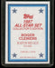 1987 Topps #5 Roger Clemens All-Star Set Collector's Edition (Glossy Send-Ins)