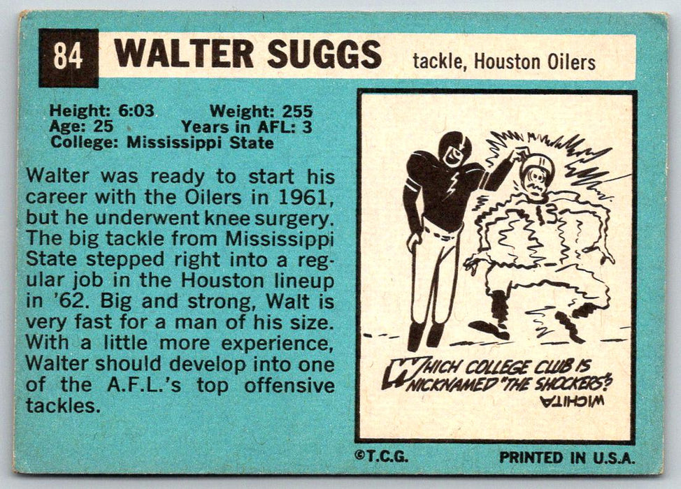 1964 Topps #84 Walter Suggs