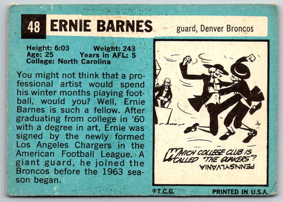 1964 Topps #48 Ernie Barnes