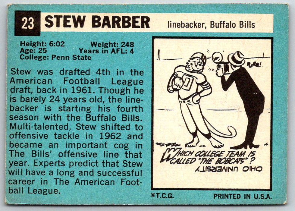 1964 Topps #23 Stew Barber