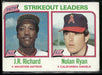 1980 Topps #206 1979 Strikeout Leaders (J.R. Richard / Nolan Ryan)