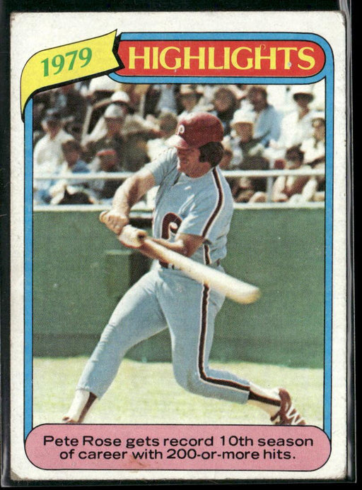 1980 Topps #4 Pete Rose