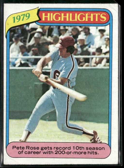 1980 Topps #4 Pete Rose