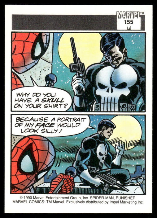 1990 Impel Marvel Universe #155 Spider-Man Presents: Punisher