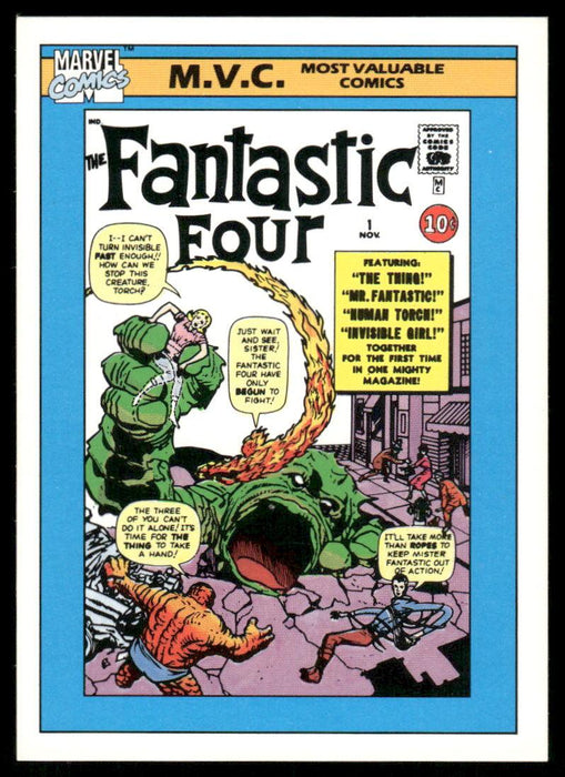 1990 Impel Marvel Universe #124 Fantastic Four #1