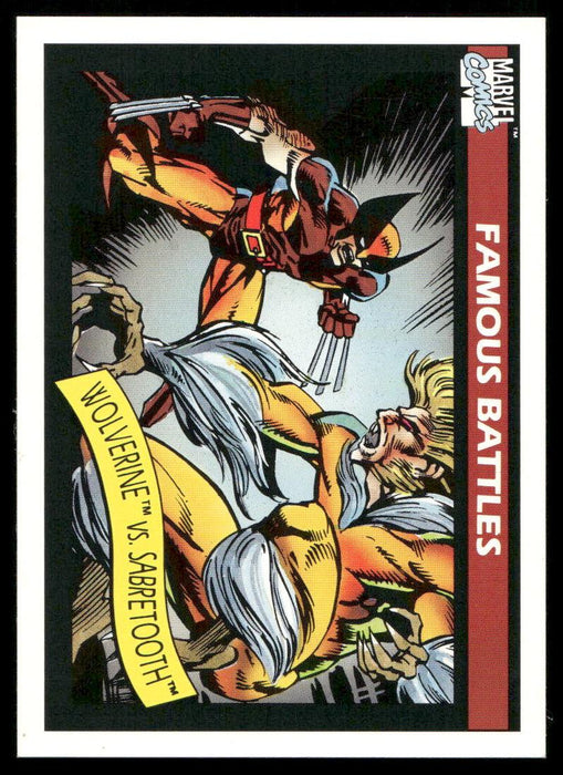 1990 Impel Marvel Universe #119 Wolverine / Sabretooth