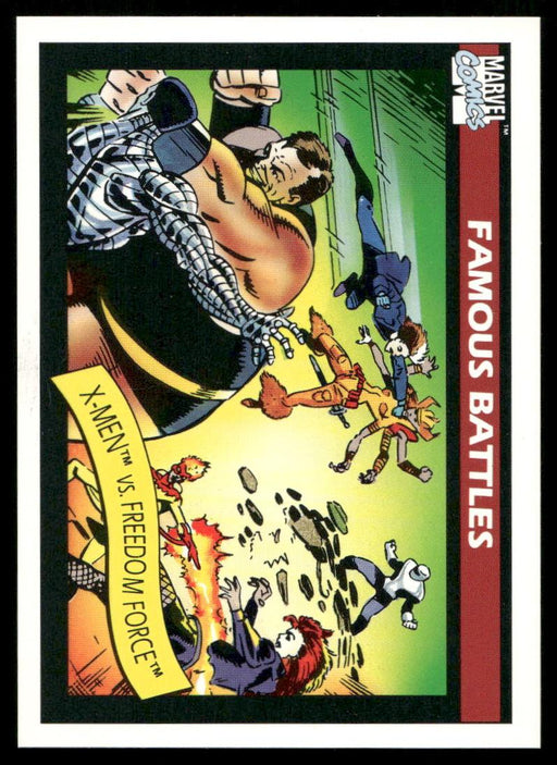 1990 Impel Marvel Universe #118 X-Men vs Freedom Force