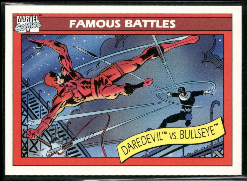 1990 Impel Marvel Universe #94 Daredevil vs. Bullseye