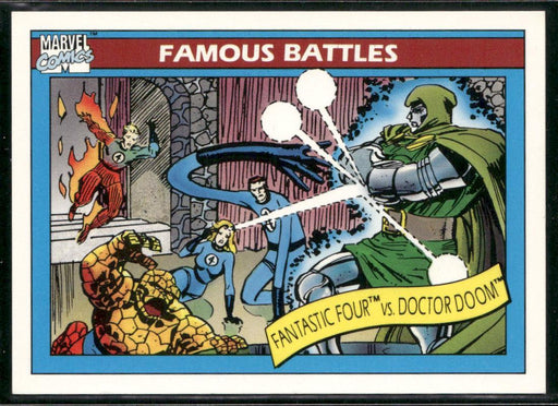 1990 Impel Marvel Universe #90 Fantastic Four vs. Doctor Doom