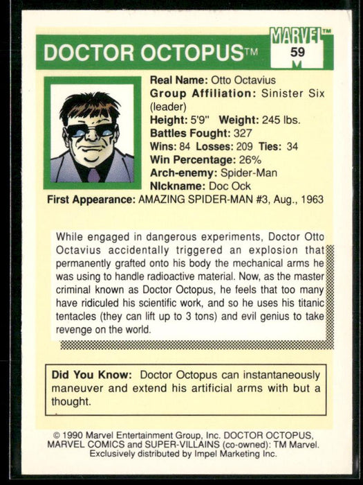 1990 Impel Marvel Universe #59 Doctor Octopus