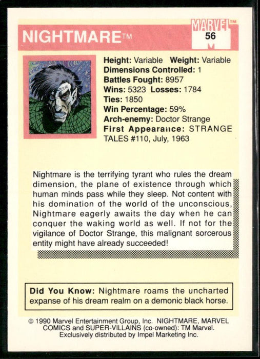 1990 Impel Marvel Universe #68 Mole Man