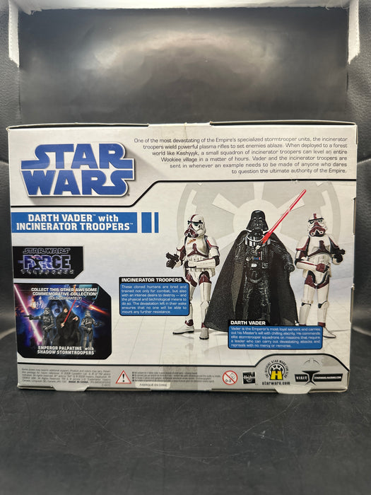 Star Wars The Force Unleashed Commemorative Collection Darth Vader w/ Incinerator Troopers