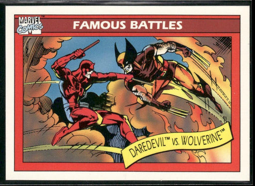 1990 Impel Marvel Universe #109 Daredevil vs. Wolverine