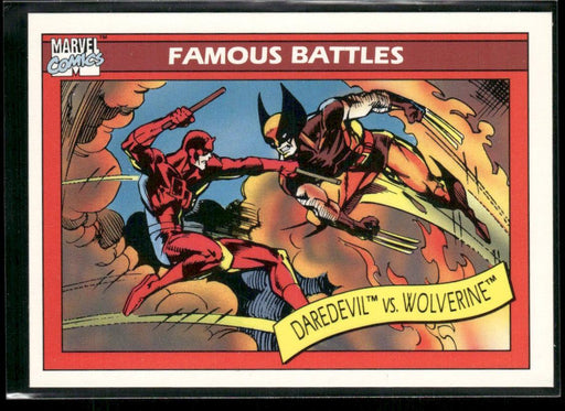 1990 Impel Marvel Universe #109 Daredevil vs. Wolverine