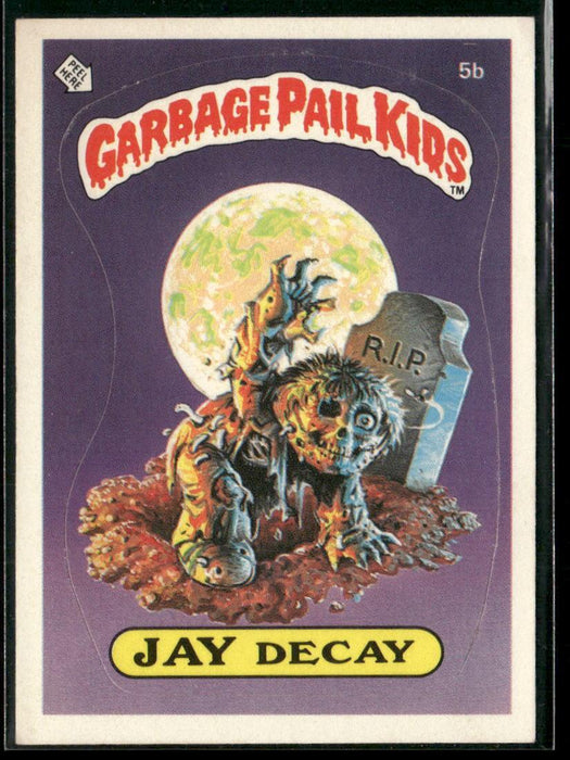 1985 Topps Garbage Pail Kids Series 1 #5b Jay Decay