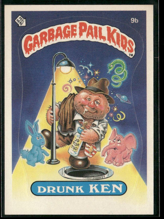 1985 Topps Garbage Pail Kids Series 1 #9b Drunk Ken