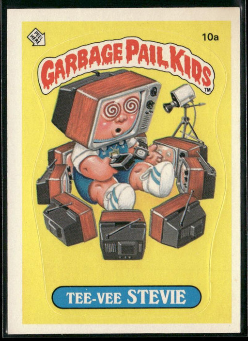 1985 Topps Garbage Pail Kids Series 1 #10a Tee-Vee Stevie