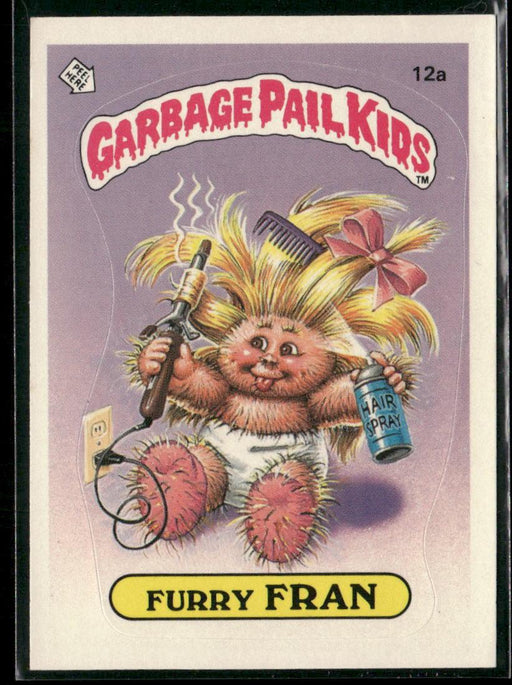 1985 Topps Garbage Pail Kids Series 1 #12a Furry Fran