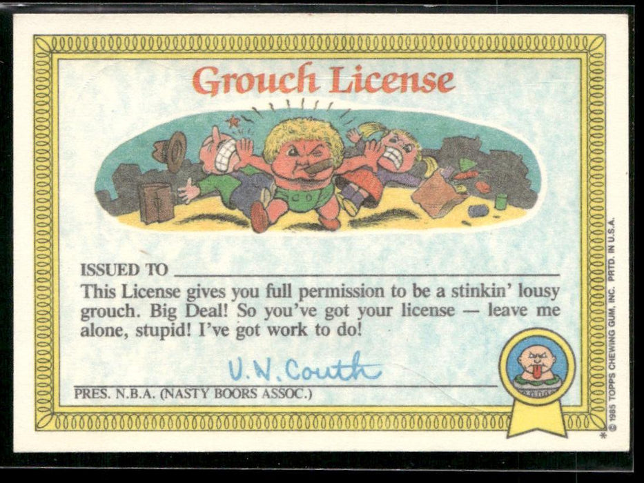 1985 Topps Garbage Pail Kids Series 1 #15b Mauled Paul