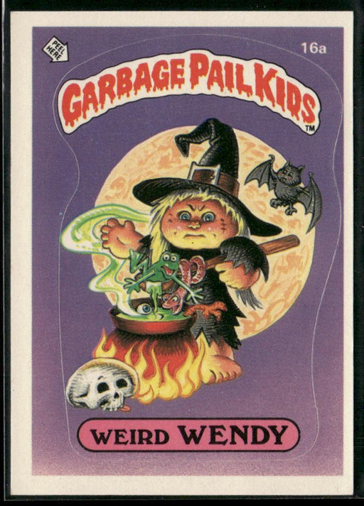 1985 Topps Garbage Pail Kids Series 1 #16a Weird Wendy