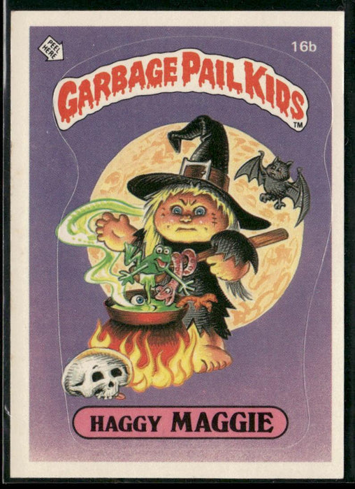 1985 Topps Garbage Pail Kids Series 1 #16b Haggy Maggie