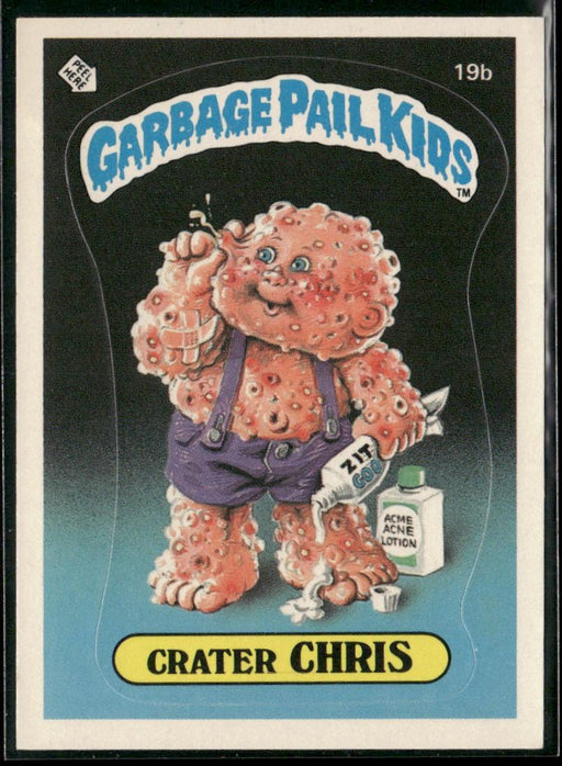 1985 Topps Garbage Pail Kids Series 1 #19b Crater Chris