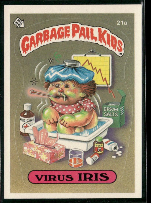 1985 Topps Garbage Pail Kids Series 1 #21a Virus Iris