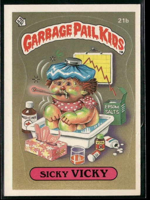 1985 Topps Garbage Pail Kids Series 1 #21b Sicky Vicky