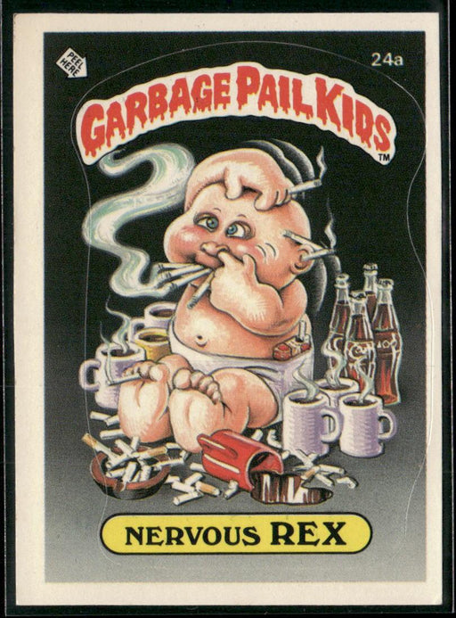 1985 Topps Garbage Pail Kids Series 1 #24a Nervous Rex