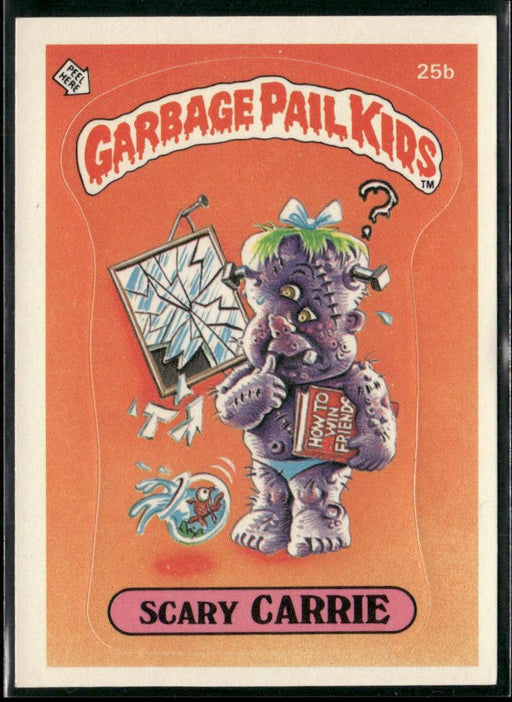 1985 Topps Garbage Pail Kids Series 1 #25b Scary Carrie