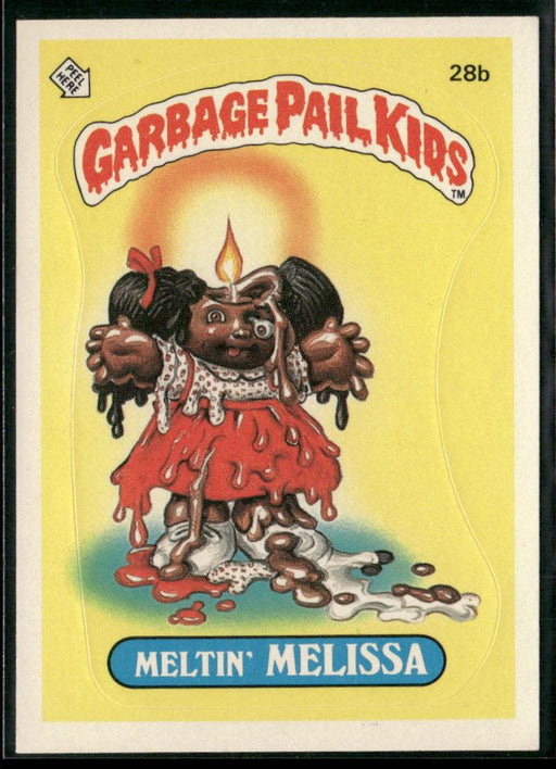 1985 Topps Garbage Pail Kids Series 1 #28b Meltin' Melissa